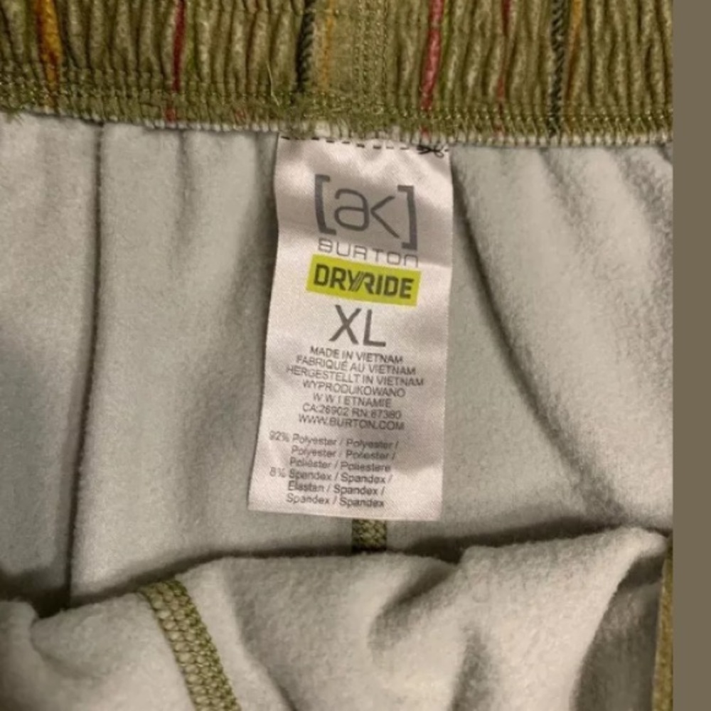 AK BURTON DryRide Sz XL Men’s Warm Sleeping Pants - Picture 5 of 8